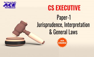 CS EXECUTIVE Paper 1. : Jurisprudence, Interpretation & General Laws ( New )